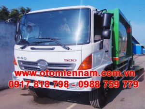 Xe Ép Rác Hino FG8JJSB 15 Khối 2017