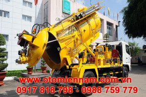 Xe Hút Bùn Và Thông Cống Hino FG8JJSB 4.5 Khối